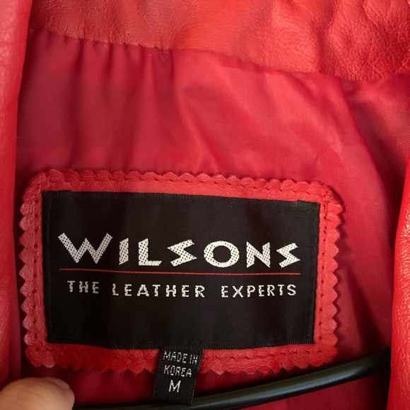 Vintage Wilson leathers red 1980s coat - Picture 3 of 4